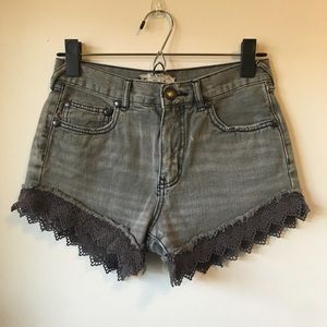 Free People Lacey Denim Cutoff Shorts
